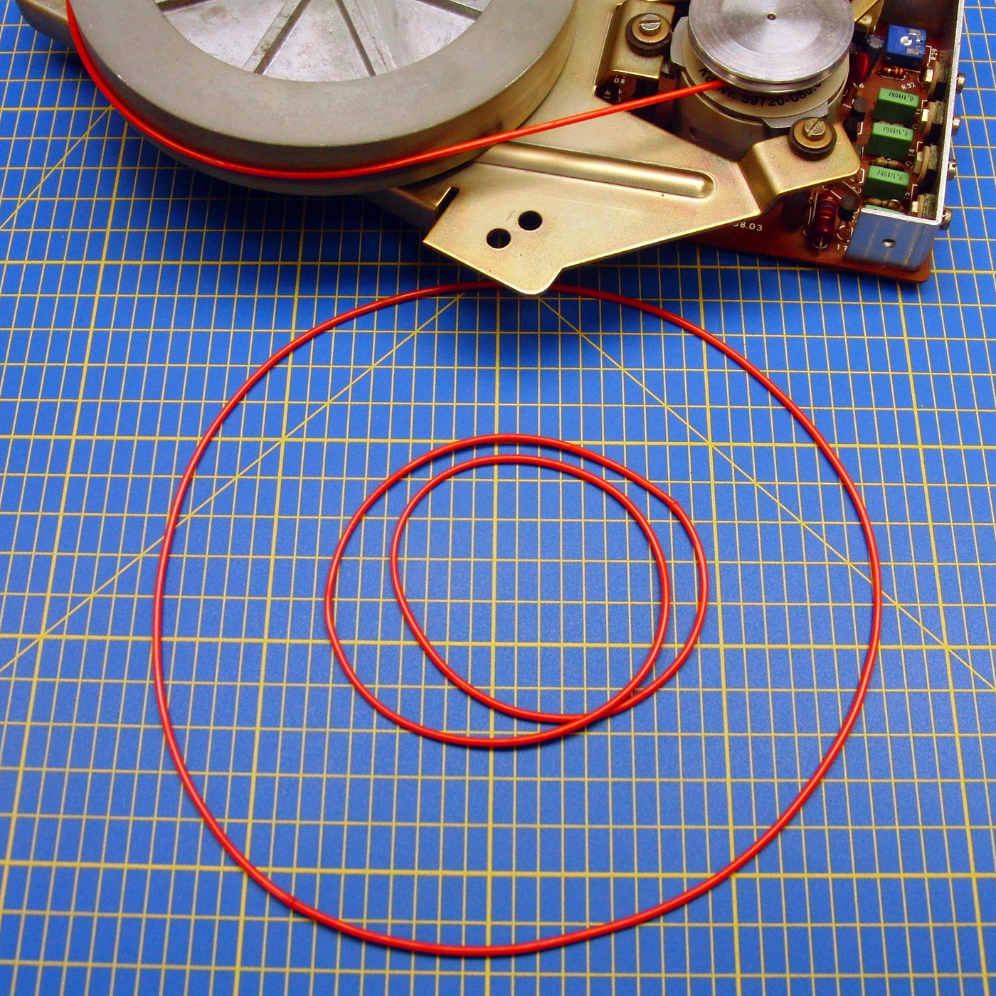 Capstan strap RIBBON-RED75S for Grundig TS1000