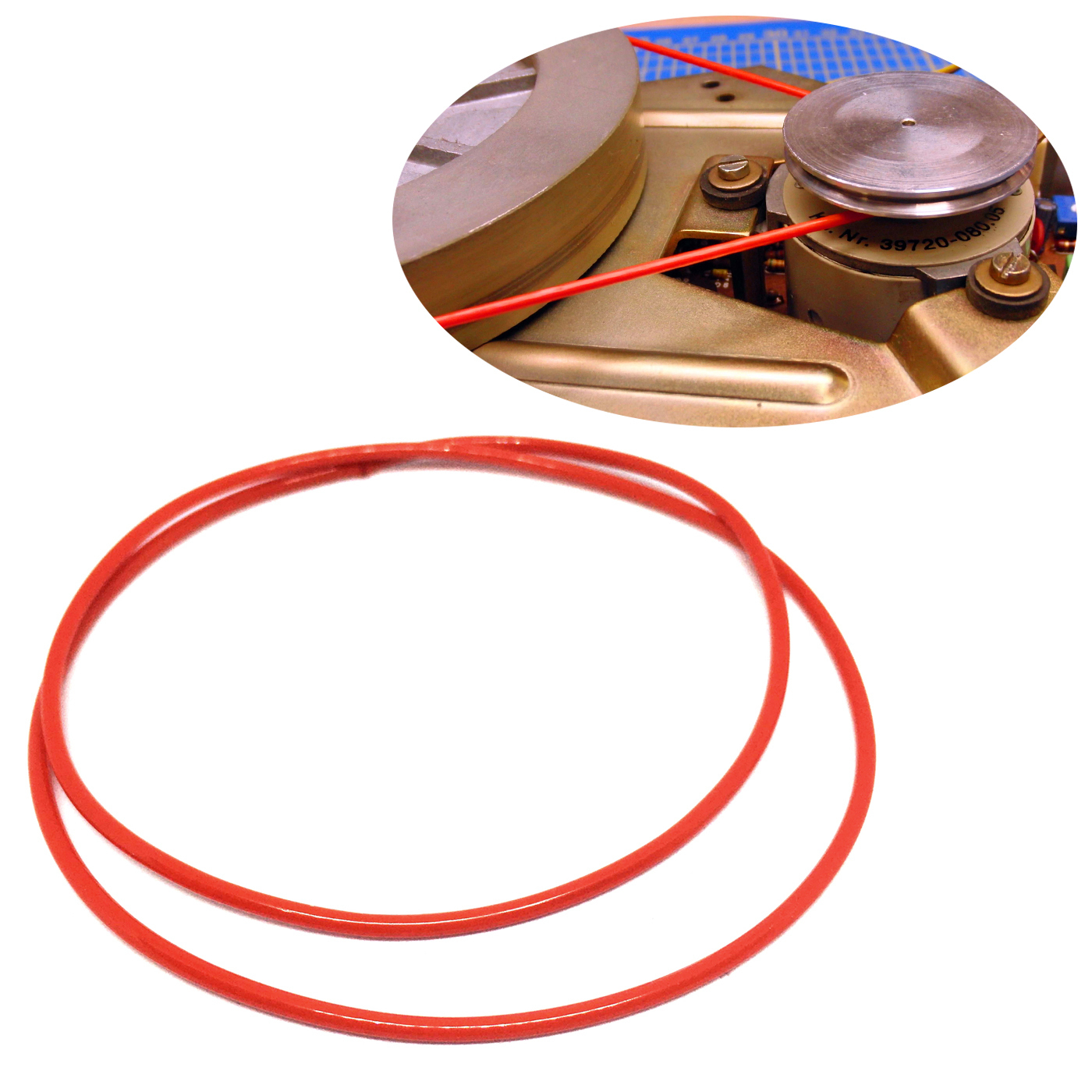 Capstan strap RIBBON-RED75S for Grundig TS1000