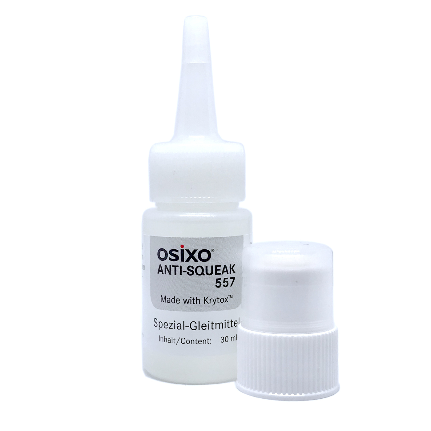 OSiXO Anti-Squeak 557 Spezial-Gleitmittel Pflegemittel mit Krytox™ 30ml in Flasche + Schwammaufträger