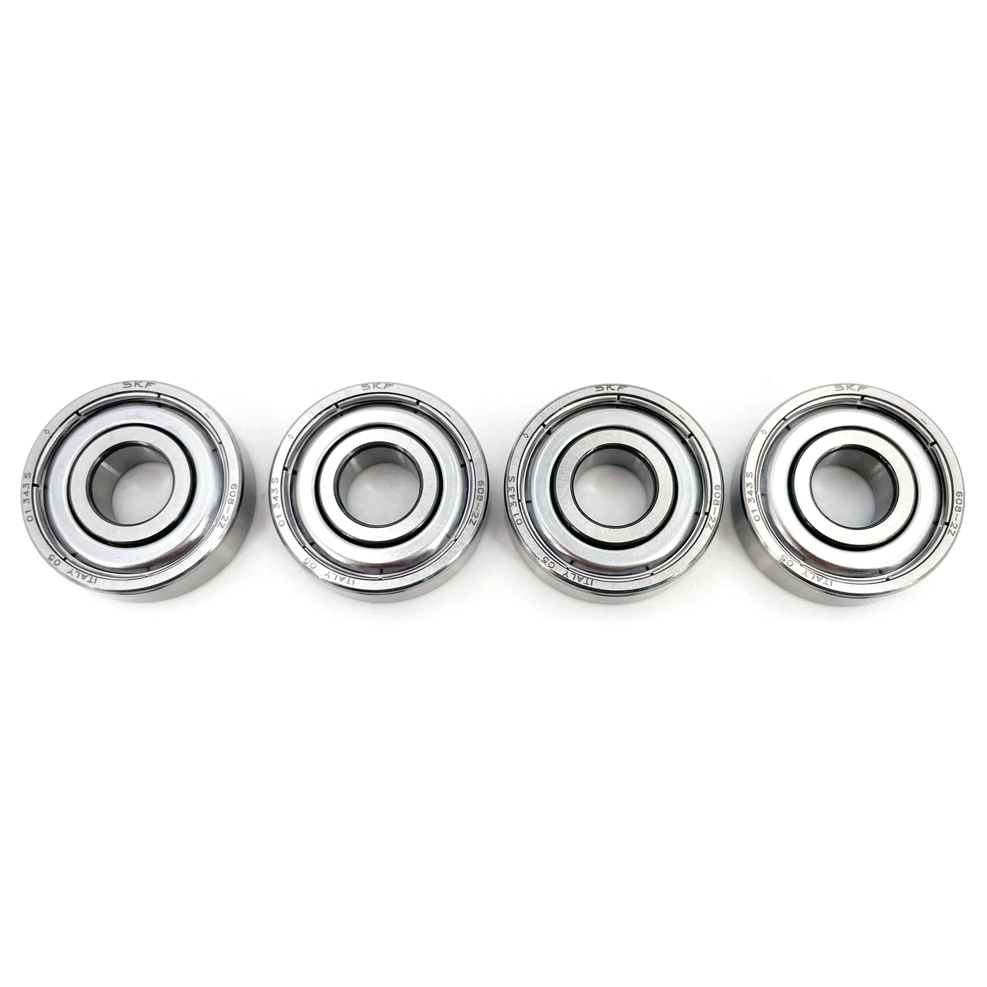 Ball bearing 608 2Z, for example for Papst winding motors of various tape recorders (set of 4)