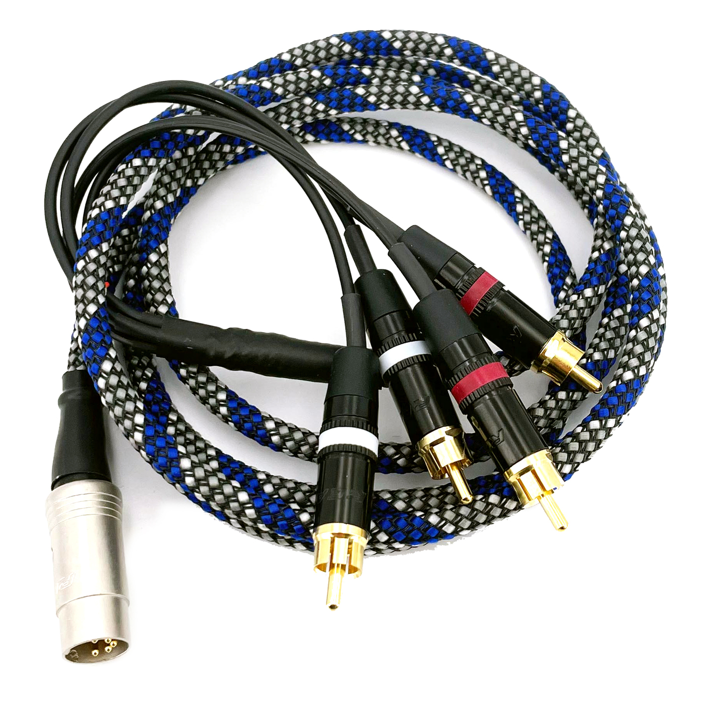 Tape connection cable DIN-5 pin to cinch Level reduction in the recording channel