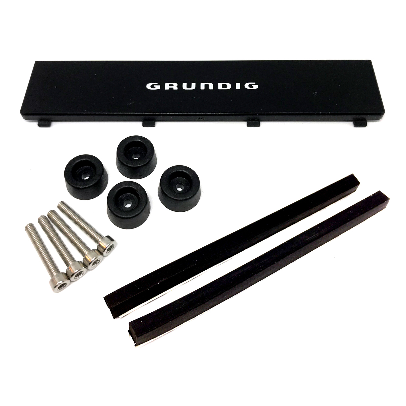 Refurbishment kit: housing feet, screws and rubber strips for Grundig TS1000 (set of 12)