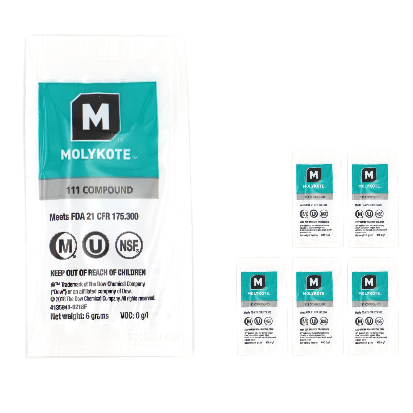 111 Compound Lubricant and sealant for valves (set of 6) 36 g in sealed bags