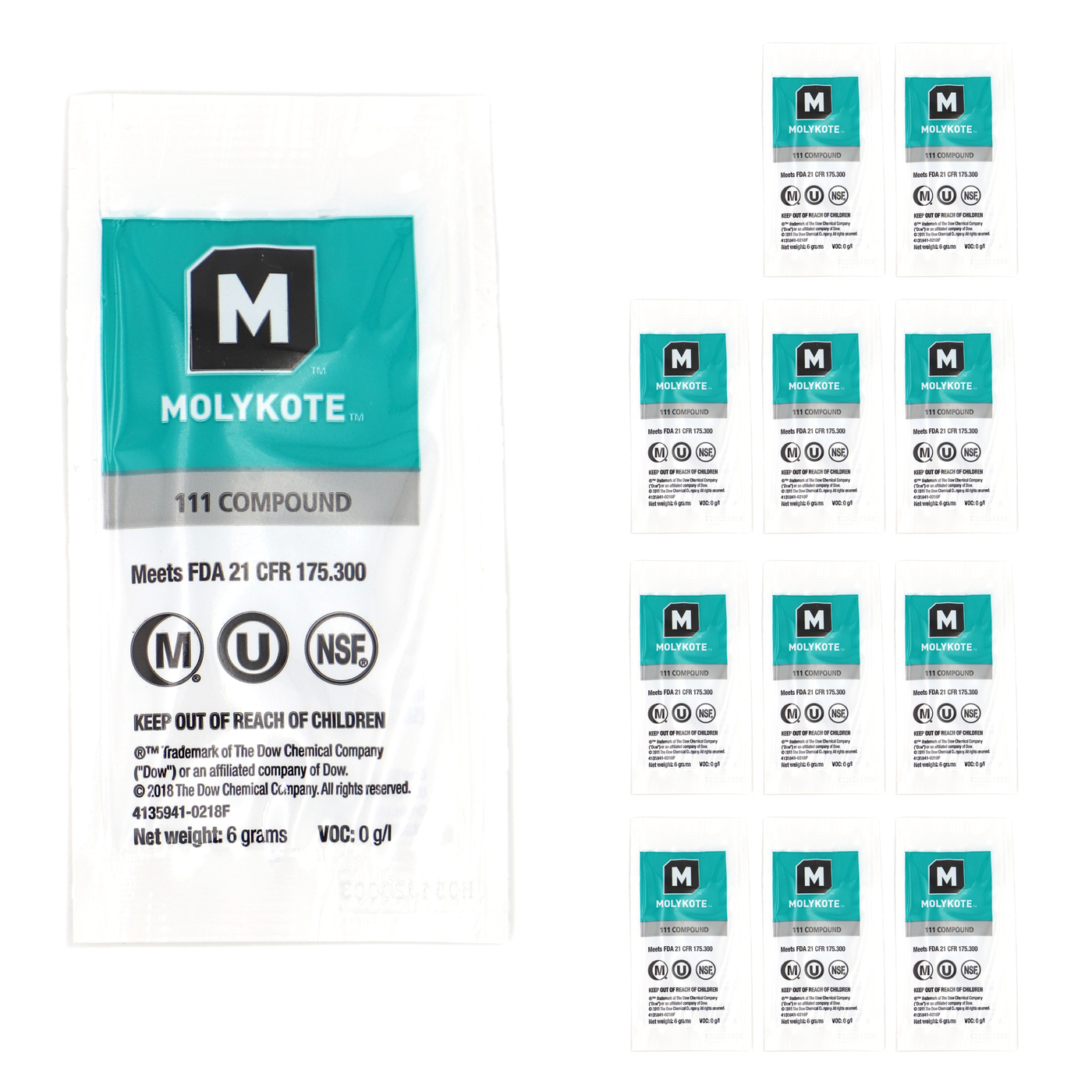 111 Compound lubricant and sealant for valves (set of 12) 72g in sealed bag