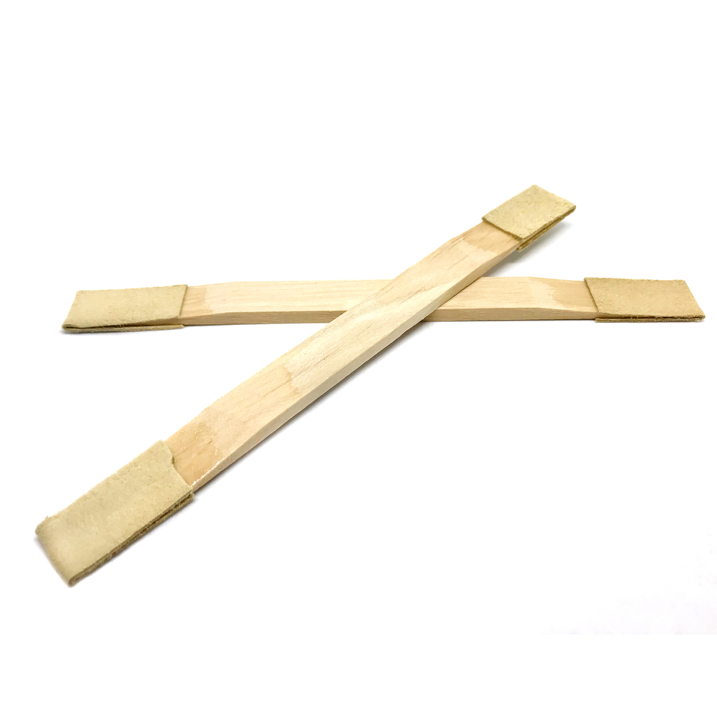Solvent-resistant cleaning swabs (broad) with leather for various cleaning applications 5pcs. in plastic bag